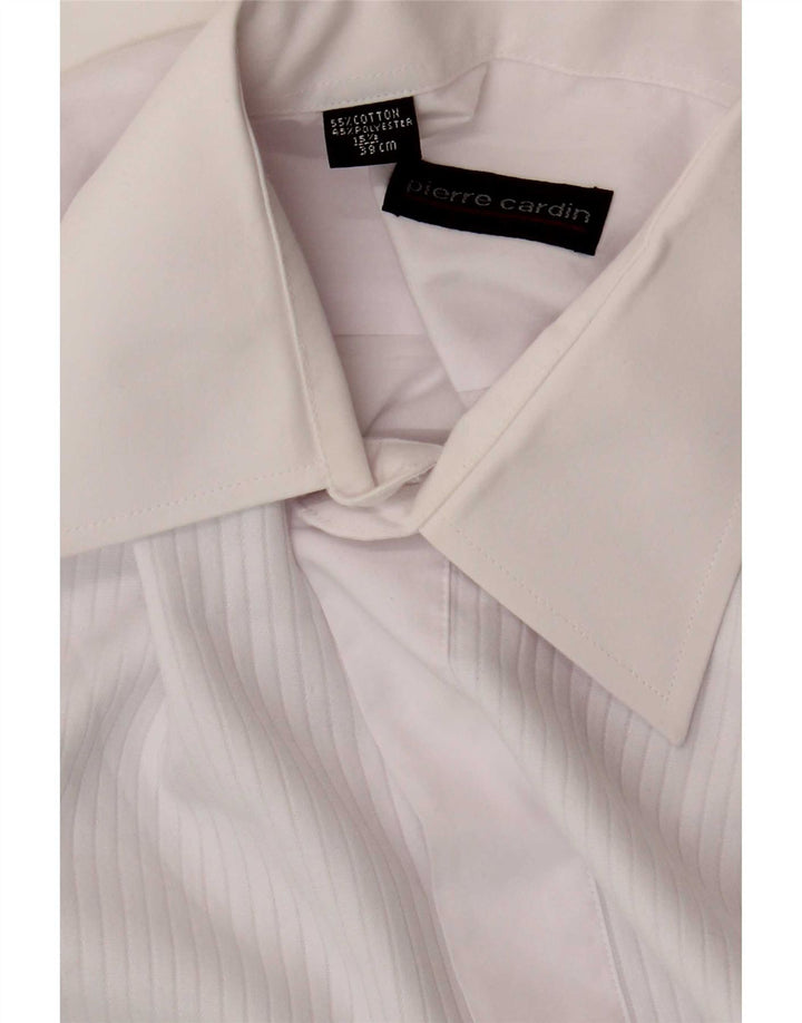 Мужская деловая рубашка Pierre Cardin, размер 39 15 1/2 SM, белый хлопок, средний размер