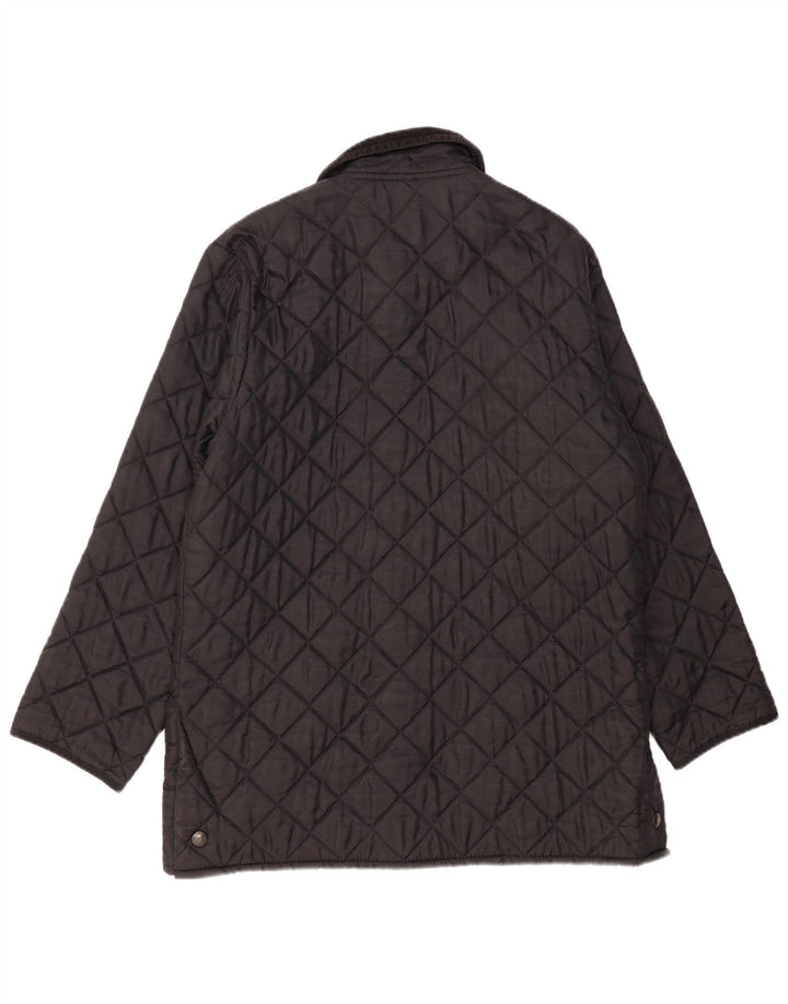 Мужская стеганая куртка Barbour LIDDESDALE UK 40, большая черная нейлоновая ткань