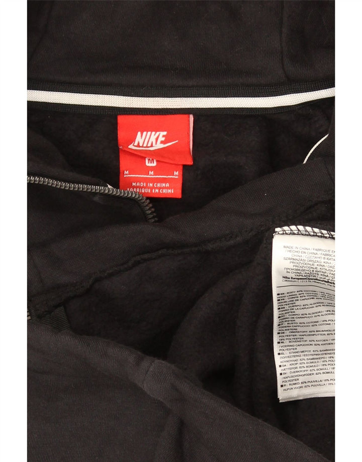 Мужской свитер с капюшоном на молнии Nike среднего размера, черный, хлопок
