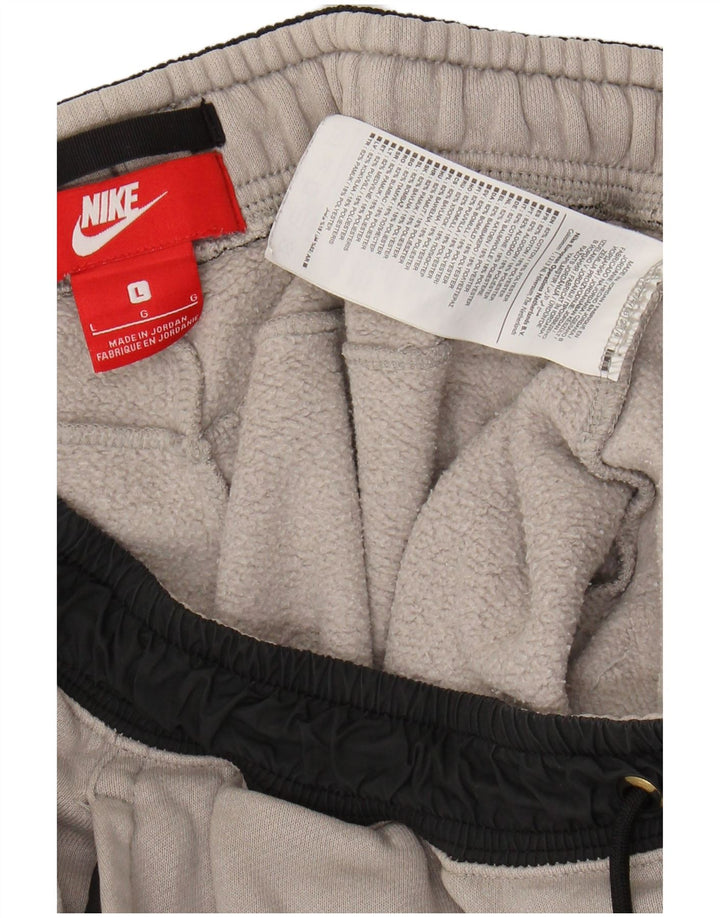Мужские спортивные брюки NIKE, джоггеры, большие серые, хлопковые