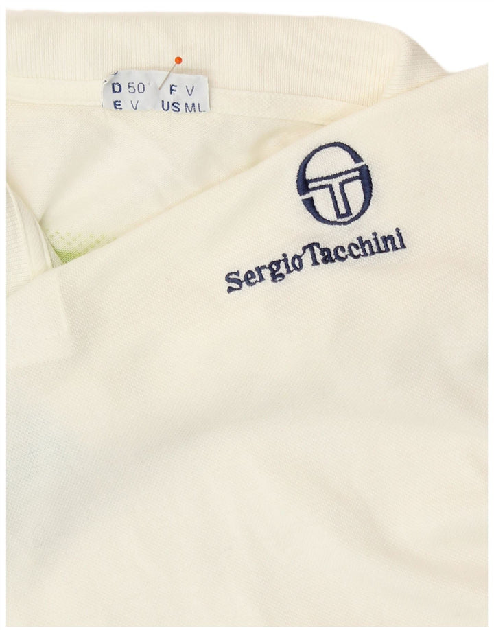 Мужская рубашка-поло SERGIO TACCHINI IT 50, средний хлопок в белую полоску