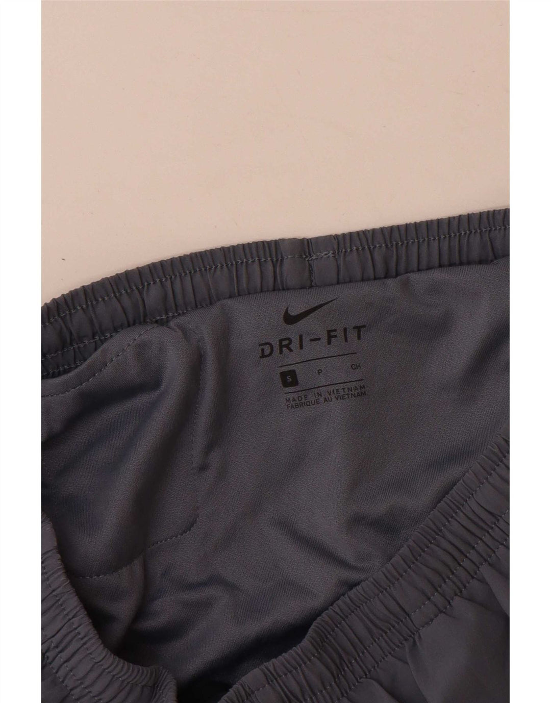 Мужские спортивные шорты Nike Dri Fit, маленькие серые, полиэстер с цветными блоками