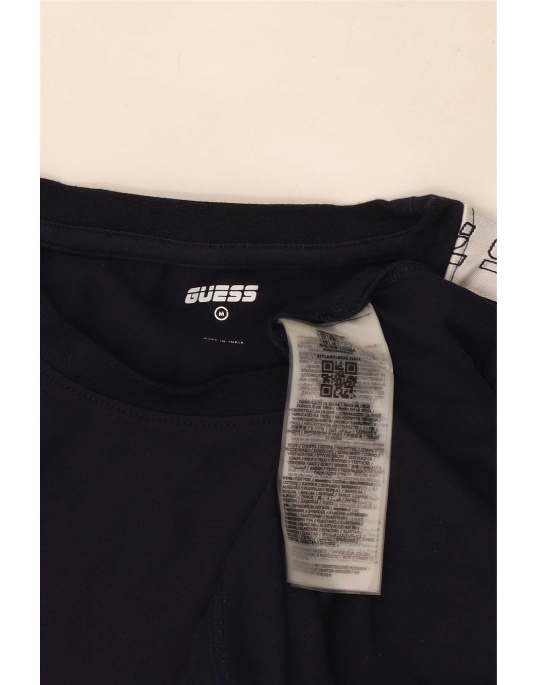 Мужская футболка Guess с графическим рисунком, средний темно-синий, хлопок с цветными блоками