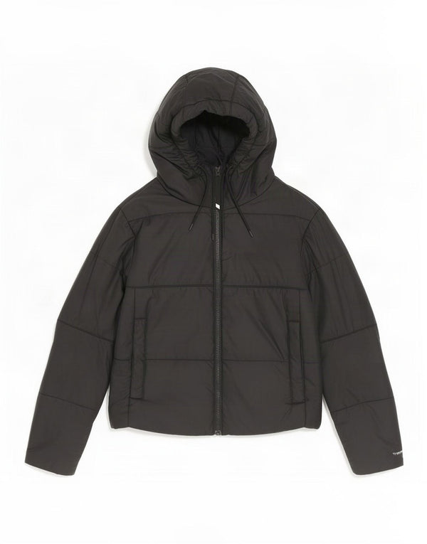 Женская стеганая куртка с капюшоном и графикой Nike Therma-Fit UK 6 XS, черная