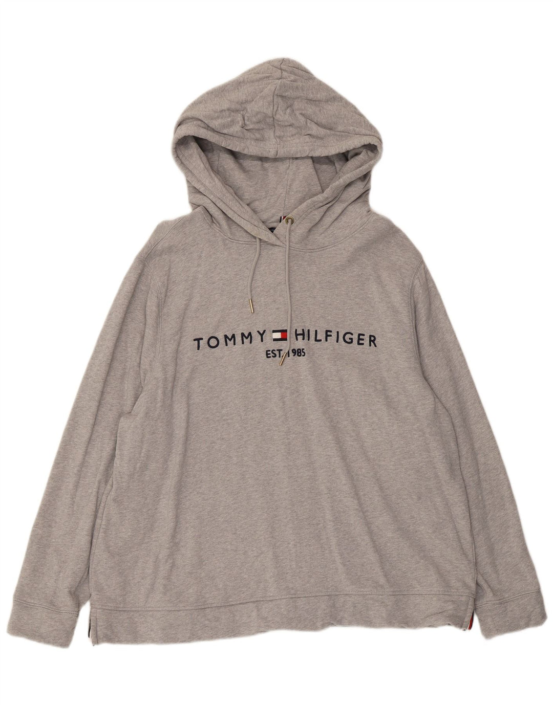 Мужской джемпер с капюшоном Tommy Hilfiger 2XL, серый хлопок