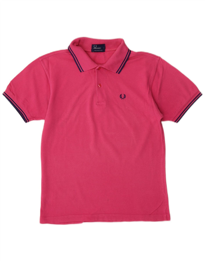 Мужская рубашка-поло FRED PERRY, маленькая розовая, хлопок