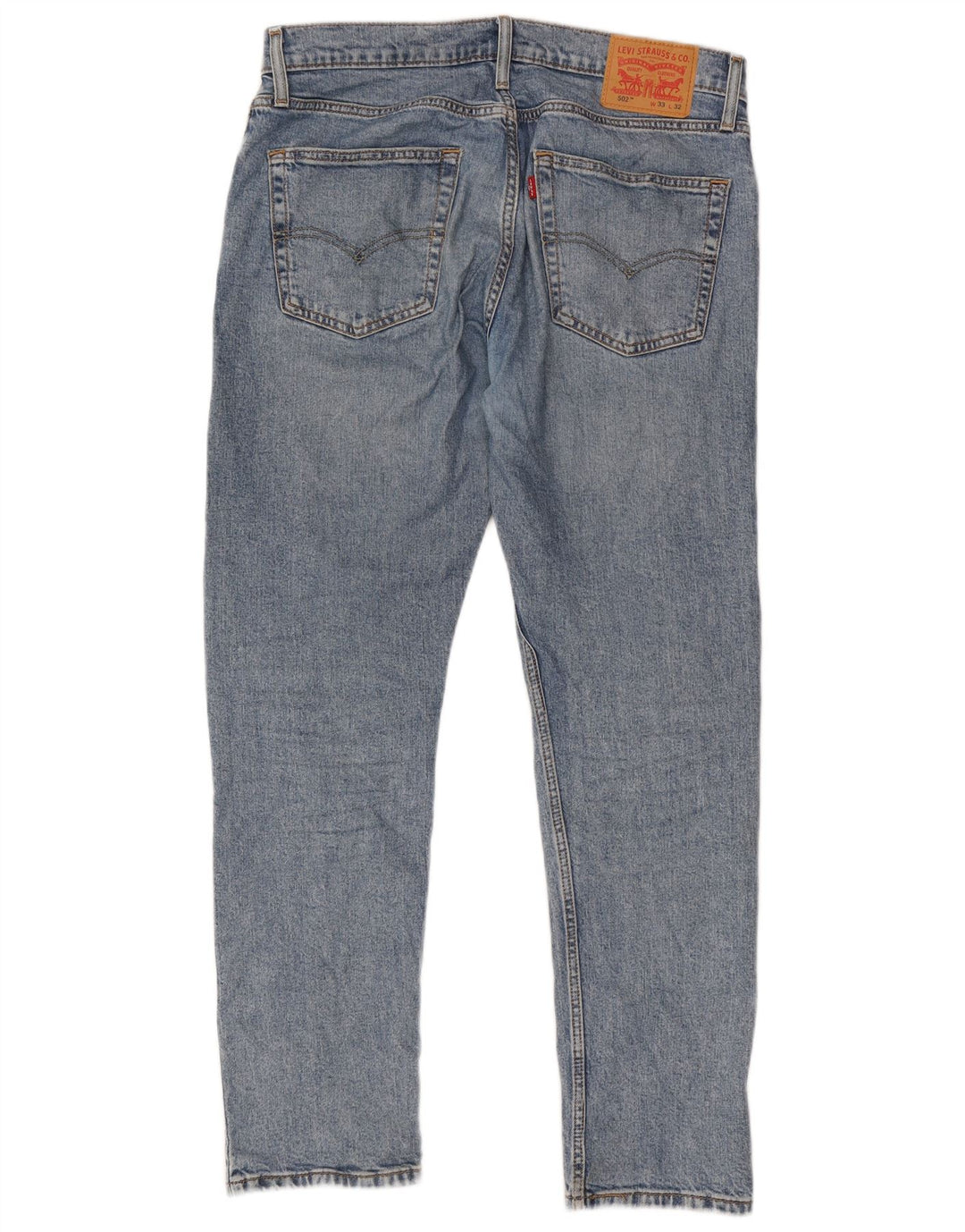 Мужские зауженные джинсы Levi's 502 W33 L32 синие, хлопок