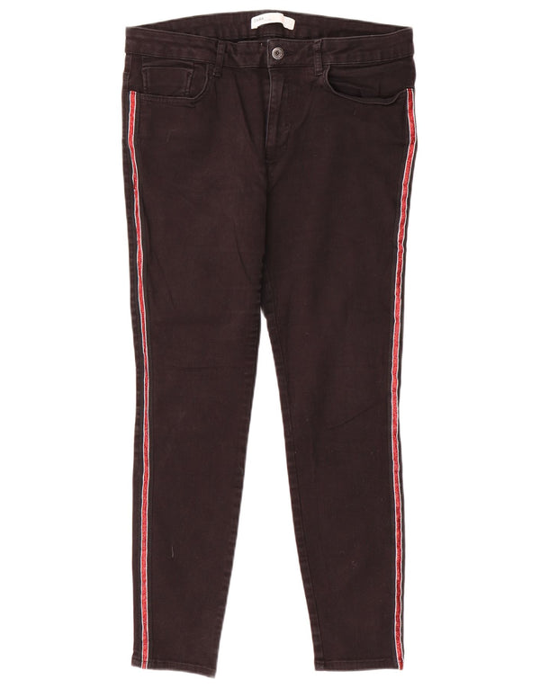 Женские джинсы скинни Zara EU 44 XL W34 L27, черные цветные блоки