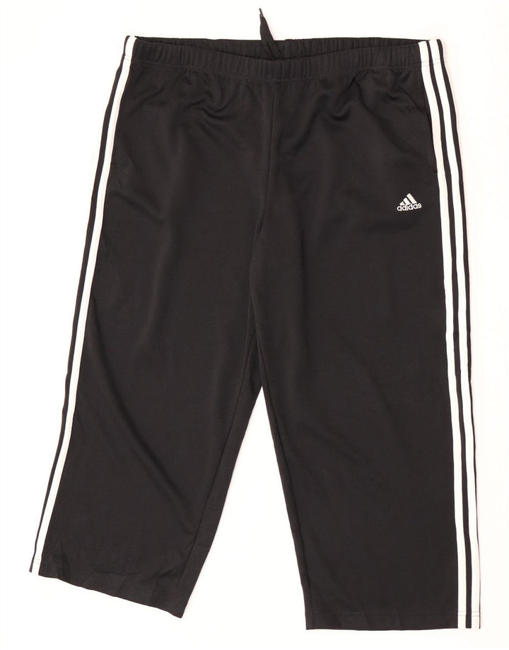 Женские спортивные брюки-капри Adidas Climalite UK 18 XL, черный полиэстер