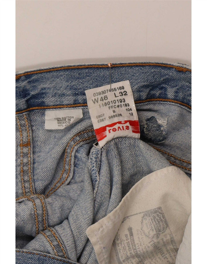 Мужские прямые джинсы Levi's 501 W46 L27 синие, хлопок