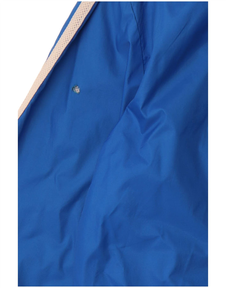 Мужская дождевик с капюшоном ADIDAS UK 38, средний синий нейлон