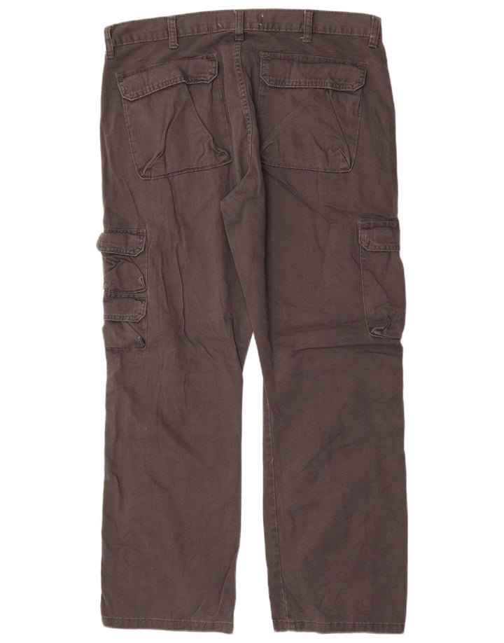 Мужские прямые брюки карго Wrangler W36 L30 серые, хлопковые