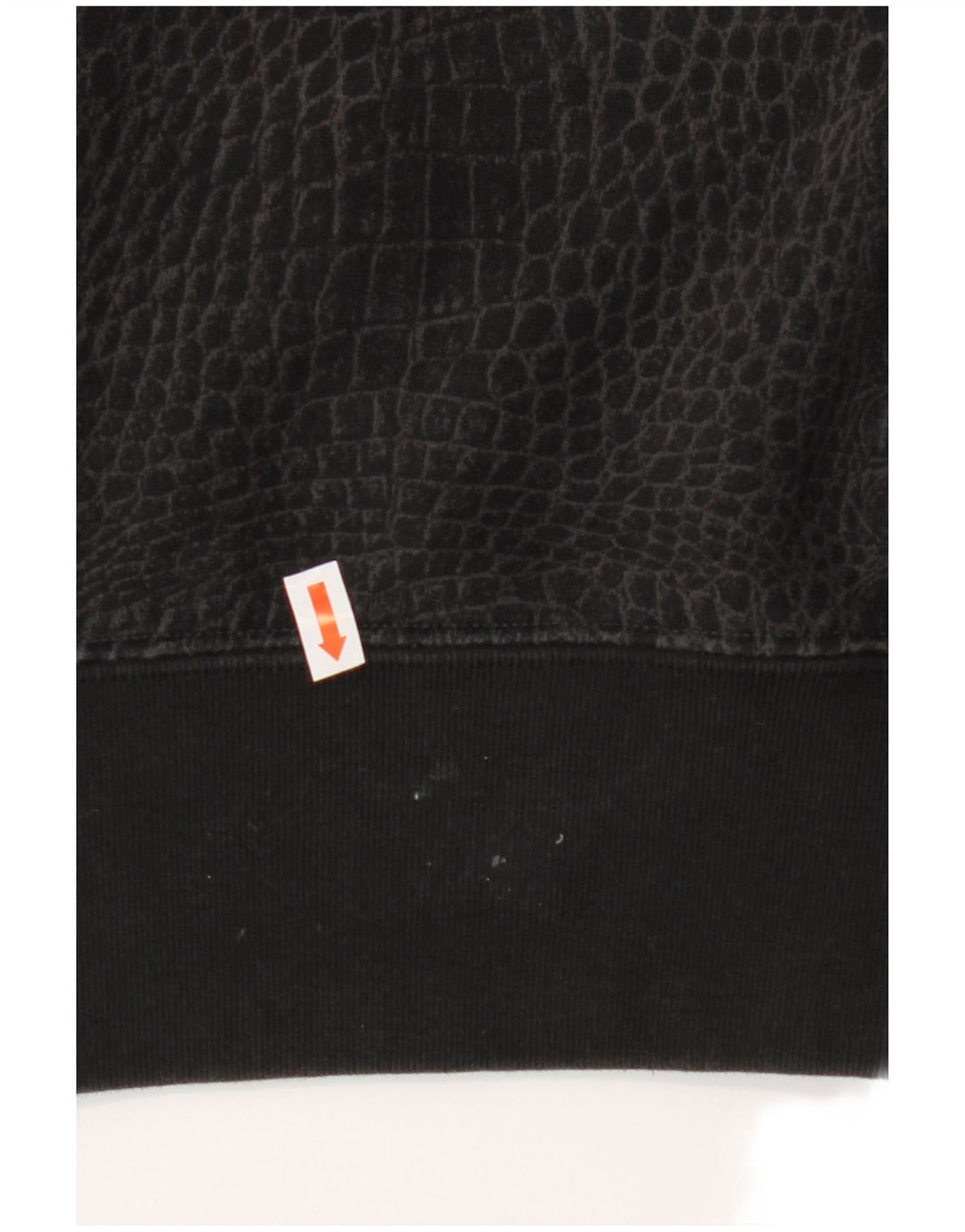 ADIDAS Womens Oversized Sweatshirt Jumper UK 12 Medium  Black Animal Print