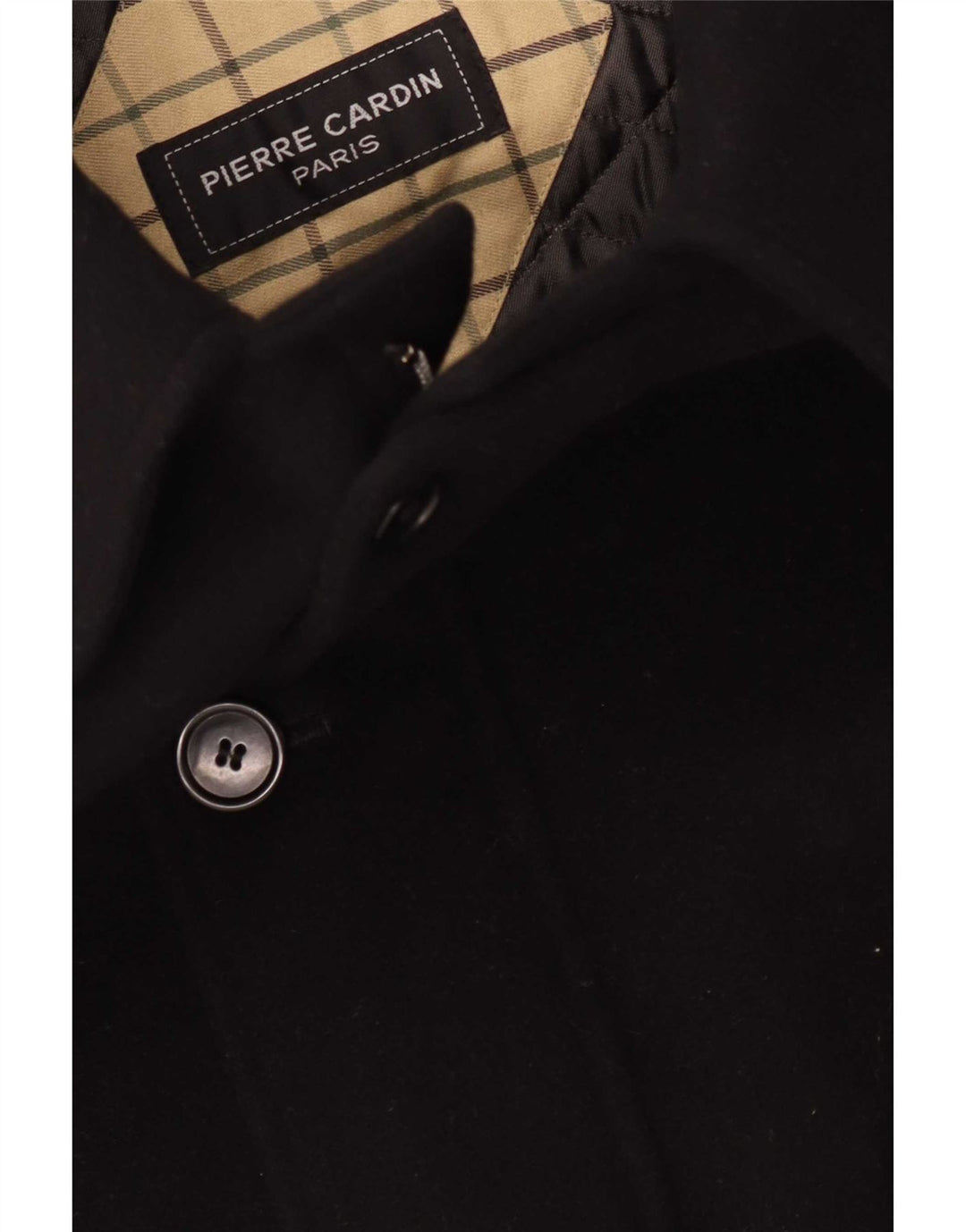 Мужское пальто Pierre Cardin IT 50, большое, черное, шерстяное