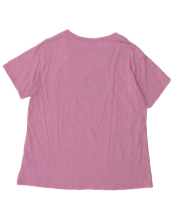 Женская футболка с рисунком J. Crew Top UK 12, хлопковый цвет среднего розового цвета