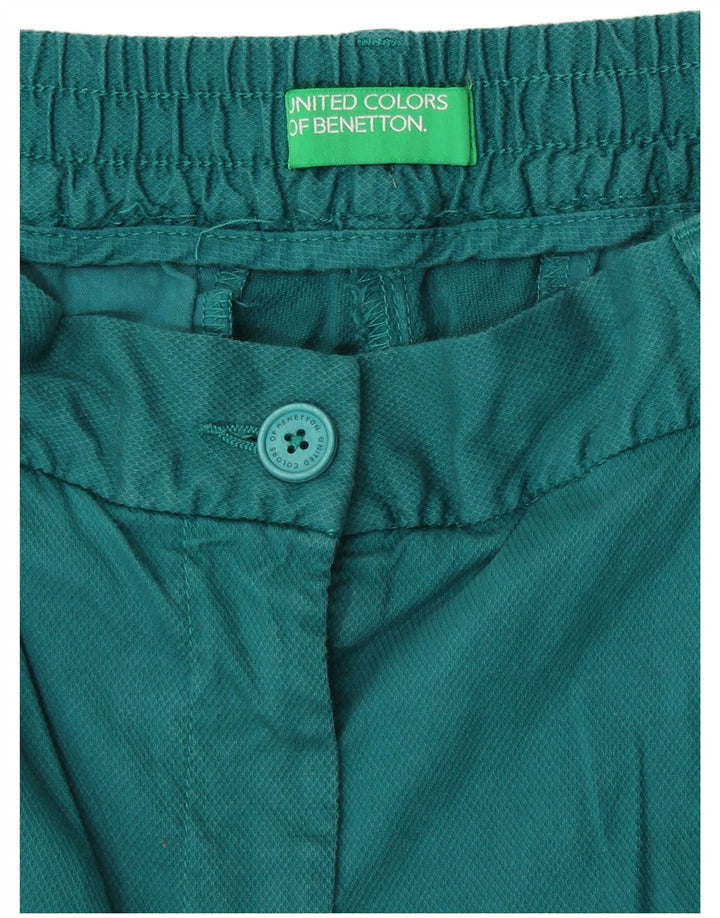 Женские шорты чинос Benetton W28, средние зеленые