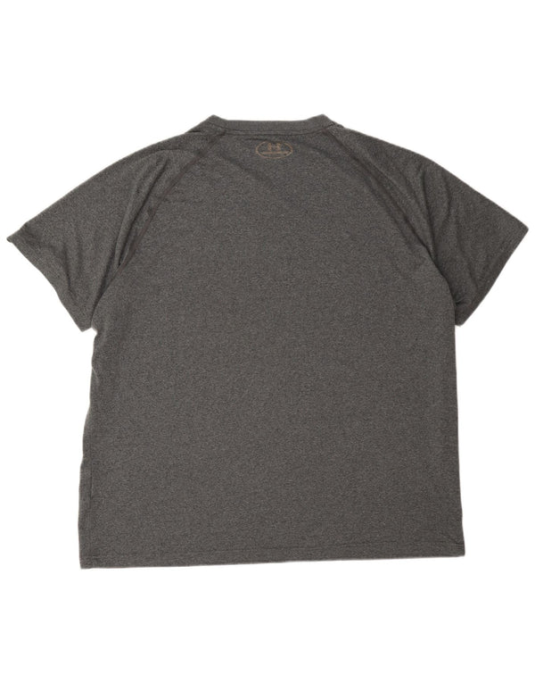 Мужская футболка Under Armour Heat Gear Top XL серая в крапинку