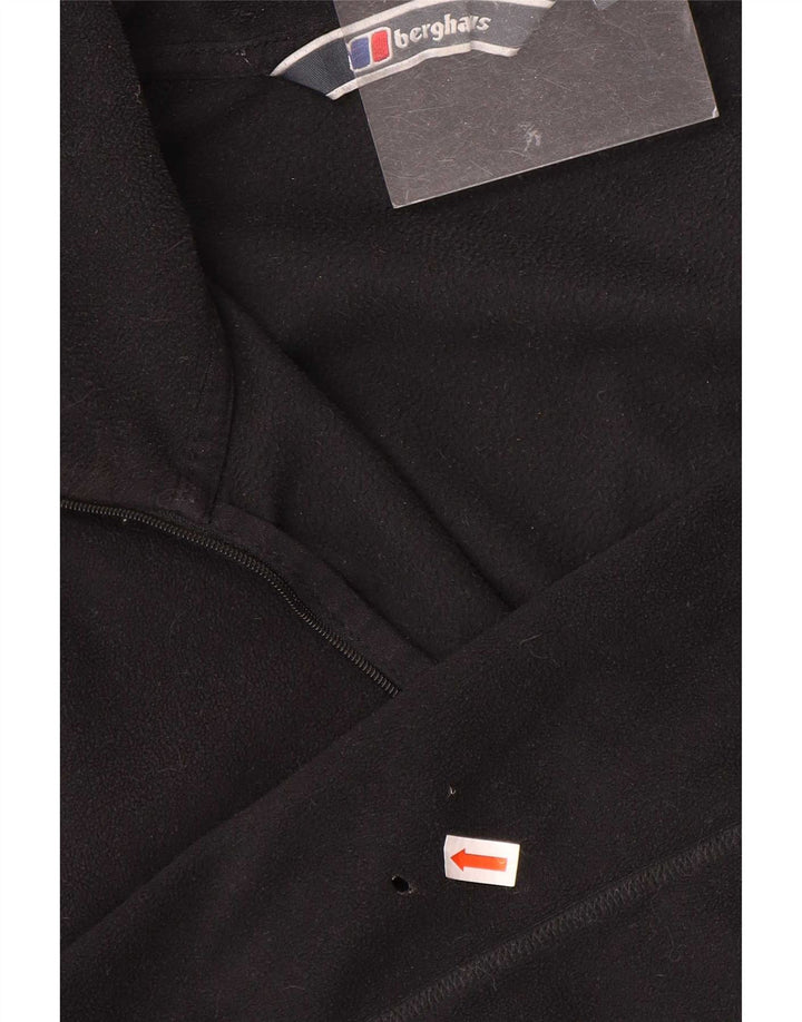 Berghaus Мужской флисовый джемпер с воротником на молнии XL, черный полиэстер