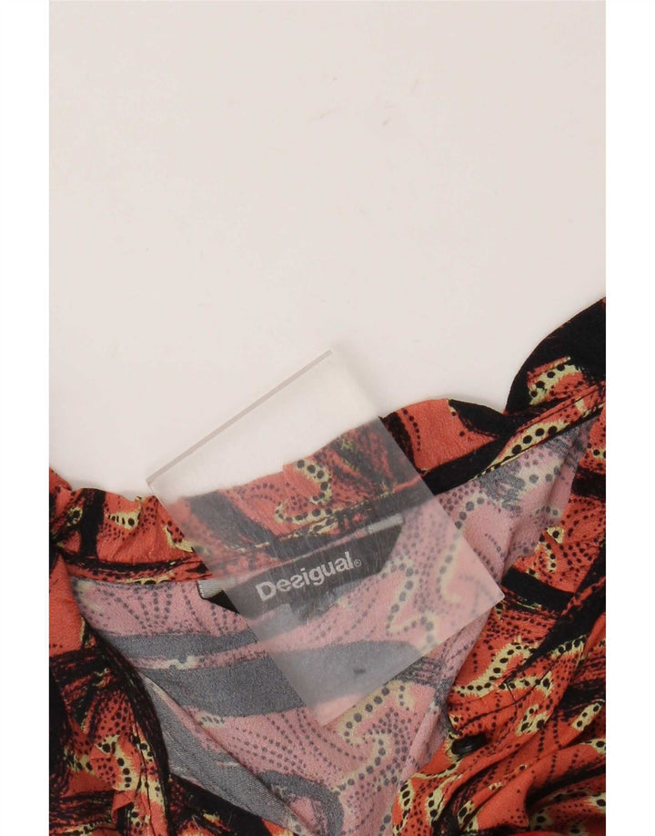 Женская блузка с рукавом 3/4 Desigual, Великобритания, 18 XL, разноцветная в стиле пэчворк