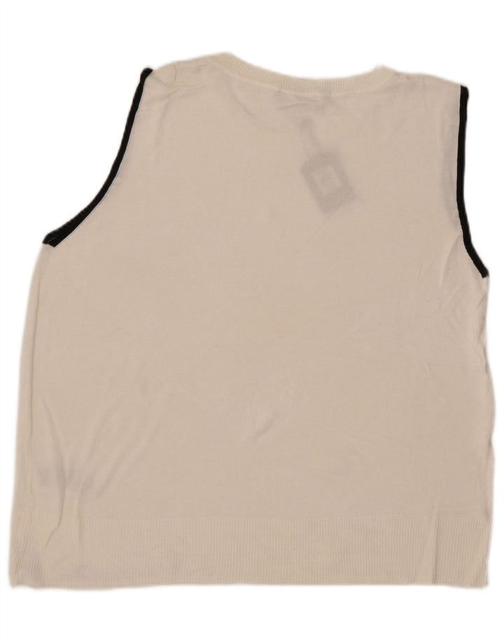 Женская майка Oasis Vest UK 16, большая белая вискоза