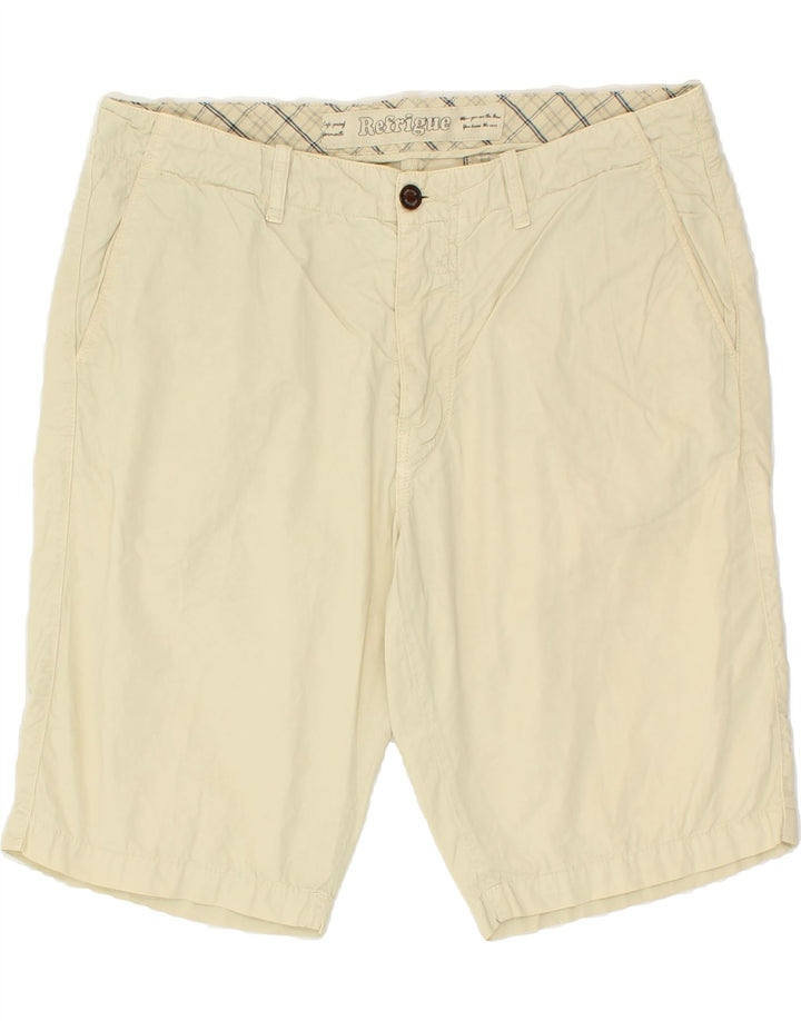 REFRIGUE Mens Chino Shorts IT 54 2XL W36  Beige Cotton Vintage Refrigue and Second-Hand Refrigue from Messina Hembry 