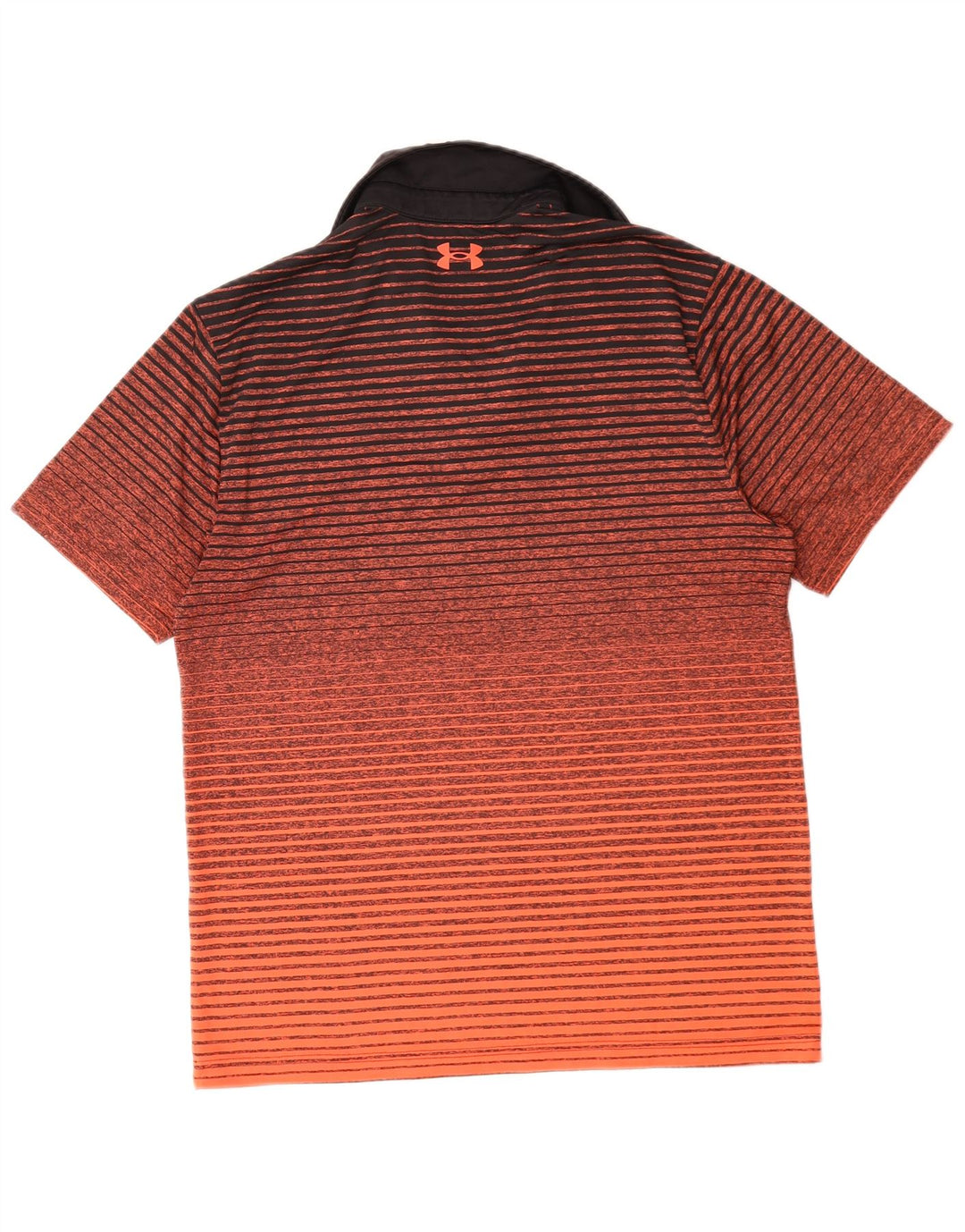 Мужская рубашка-поло Under Armour Heat Gear из полиэстера средней оранжевой полоски