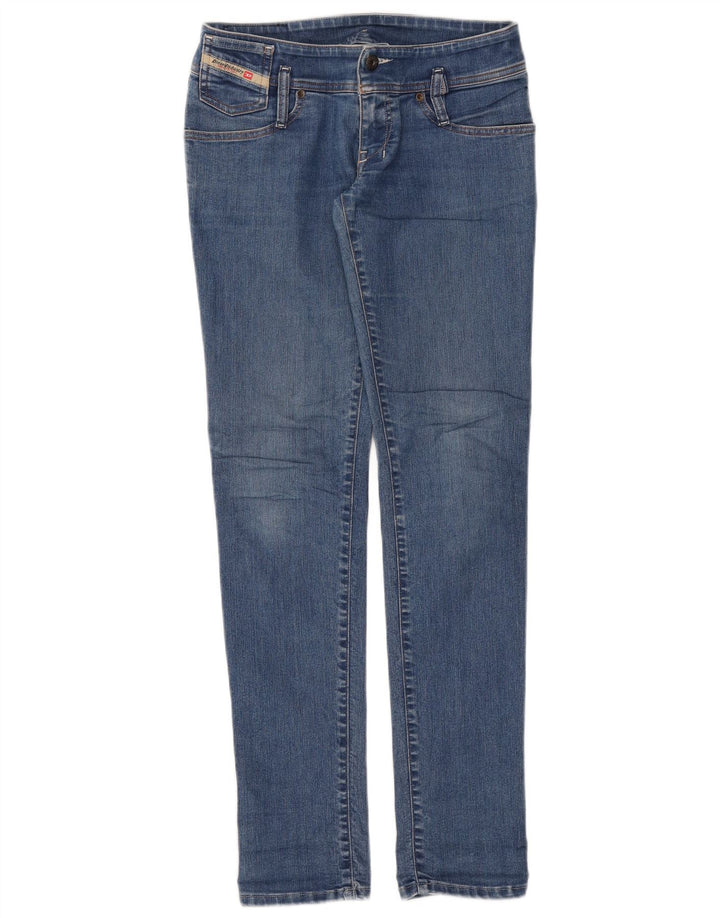 Женские узкие джинсы Diesel W27 L32, синие, хлопок