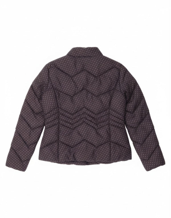 Женская стеганая куртка Diana Gallesi UK 16, большой темно-синий пятнистый полиамид