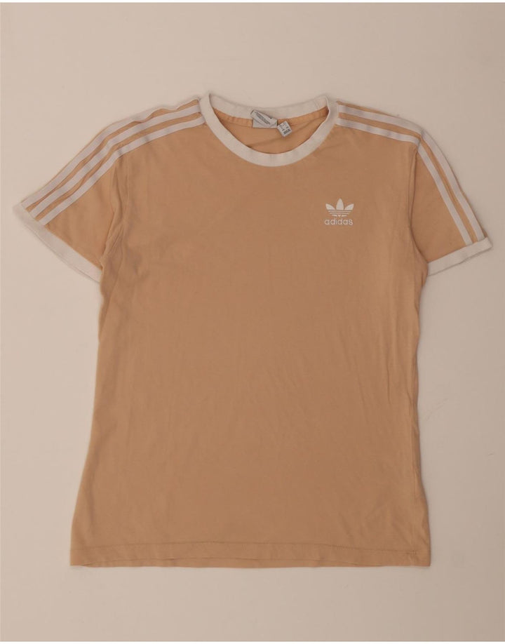 Женская футболка Adidas Top UK 14 Medium Бежевый Хлопок