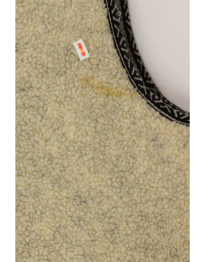 Мужской жилет из шерпы VINTAGE IT 52/54 XL, бежевый, новая шерсть