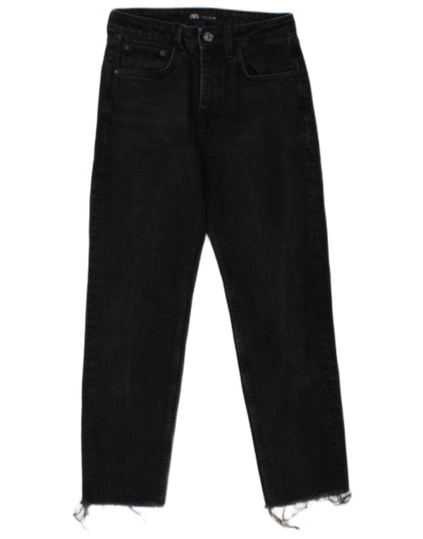 Женские прямые джинсы Zara EU 36 XS W26 L26 Серые