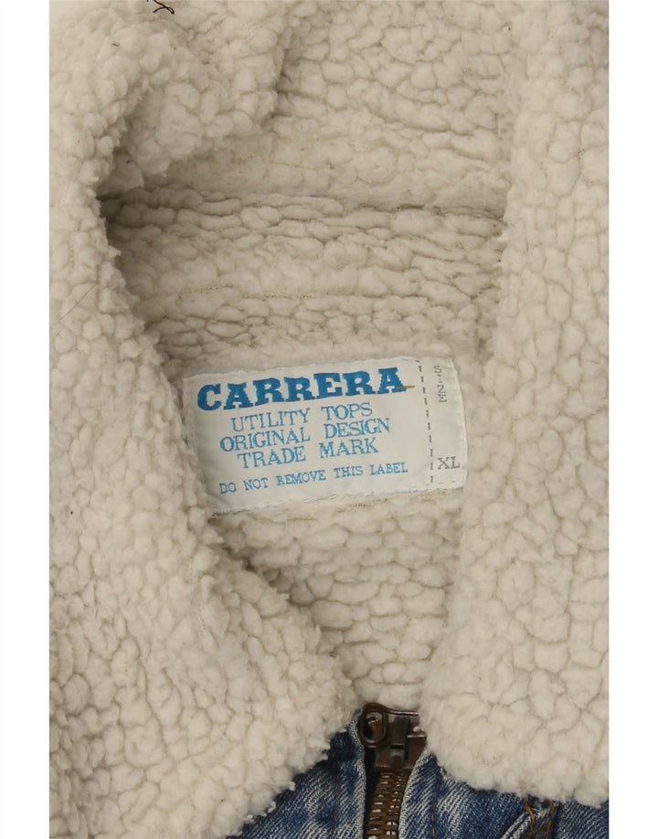 Мужская джинсовая куртка Carrera из шерпа UK 42 XL синяя