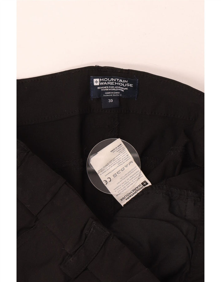 Мужские узкие брюки-карго Mountain Warehouse W30 L30, черный нейлон