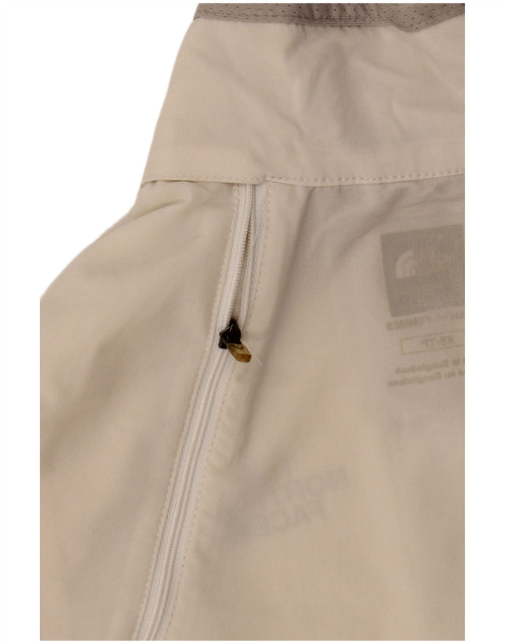 THE NORTH FACE Женский укороченный спортивный костюм, верхняя куртка UK 6 XS, белый с цветными блоками