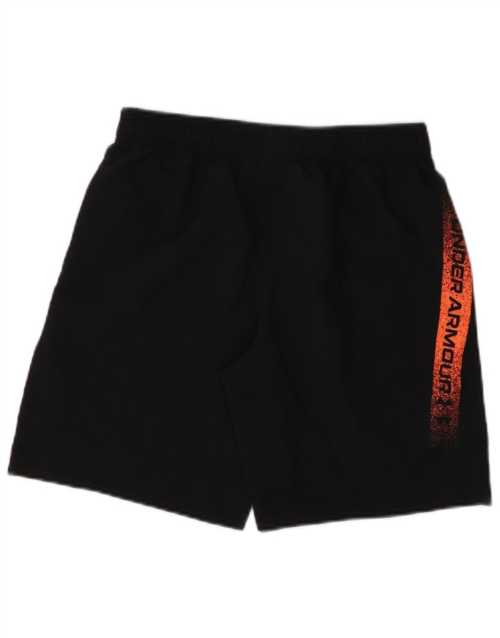 Спортивные шорты с графическим рисунком для мальчиков Under Armour, 11–12 лет, большие черные из полиэстера