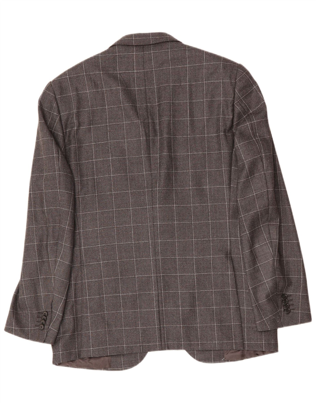 CORNELIANI Мужской пиджак на 2 пуговицах IT 50, большая серая клетка из натуральной шерсти
