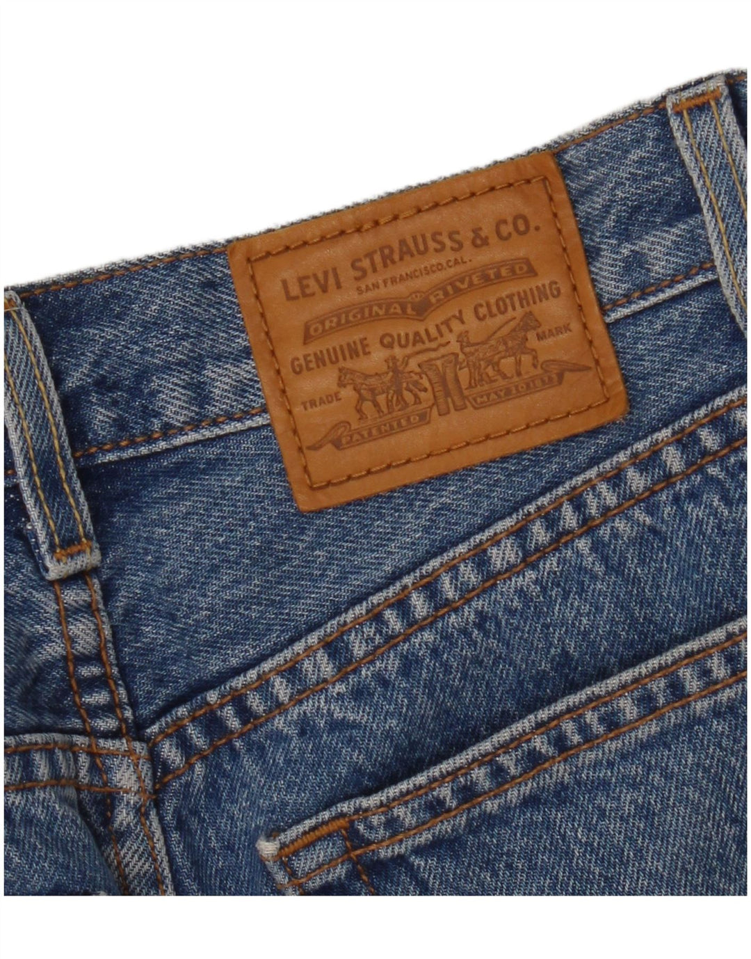 Женская джинсовая юбка Levi's W25 XS, синяя, хлопок