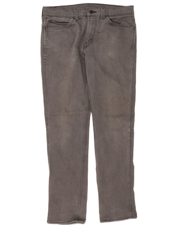 Мужские джинсы Levi's 511 Slim W34 L32 Серые хлопковые