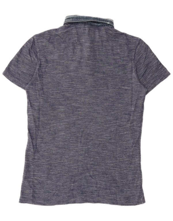 Мужская рубашка-поло Calvin Klein Jeans XS темно-синяя, хлопок