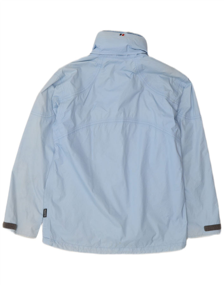 BERGHAUS Womens Oversized Rain Jacket UK 10 Small Blue Nylon