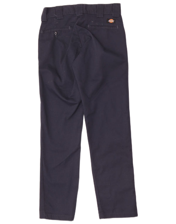Мужские узкие зауженные брюки-чинос Dickies W28 L32 темно-синие из полиэстера
