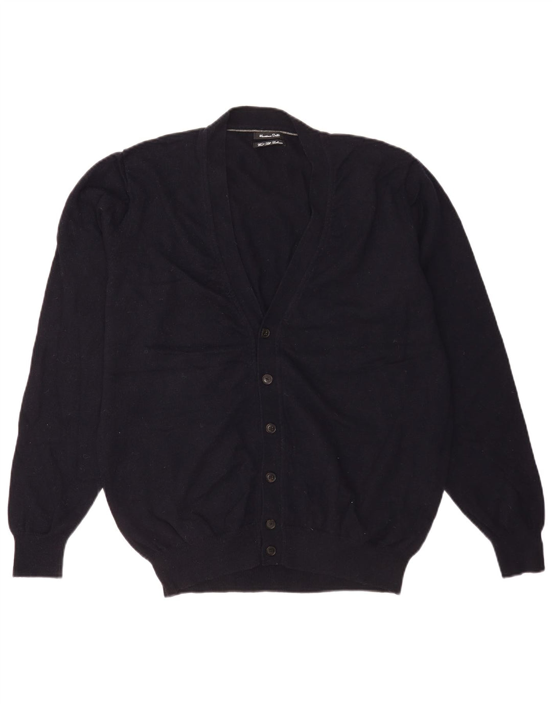 Мужской кардиган-свитер Massimo Dutti XL темно-синий из шерсти