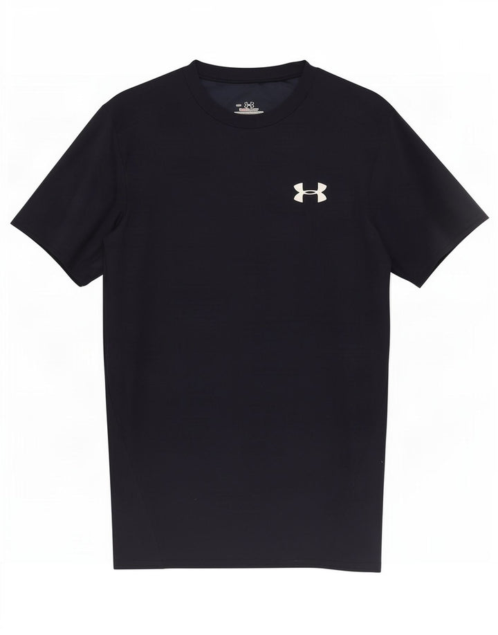 Мужская футболка Under Armour Heat Gear, верх среднего размера, темно-синий, полиэстер