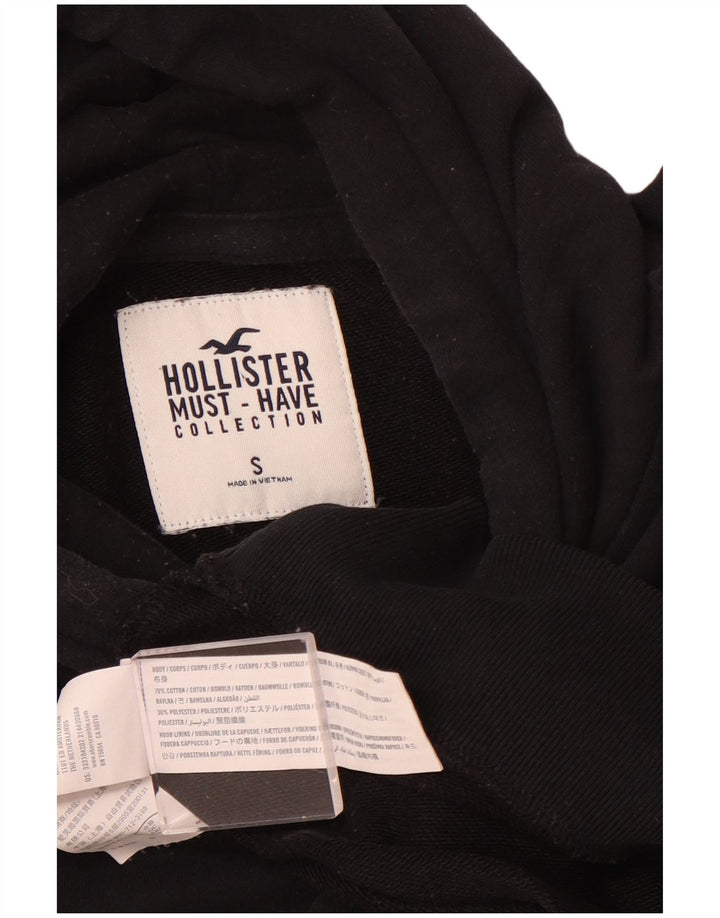 Мужской джемпер с капюшоном HOLLISTER, маленький черный, хлопок