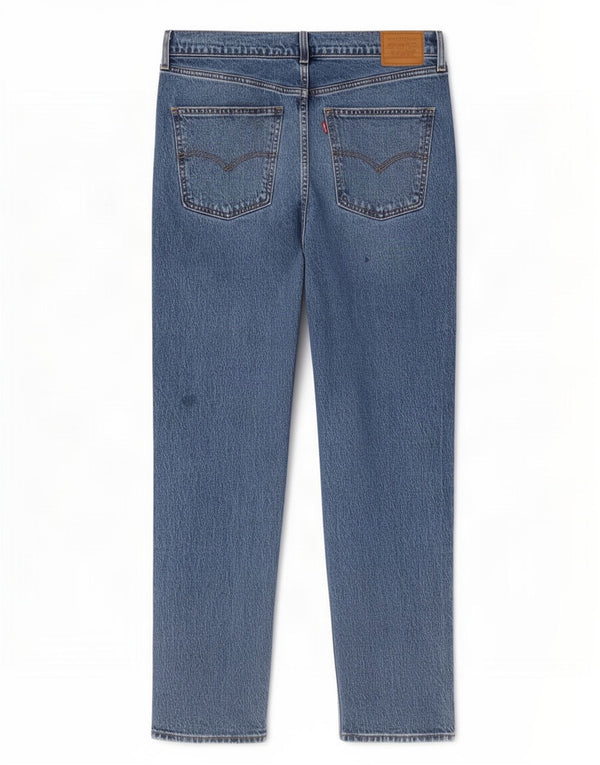 Мужские узкие прямые джинсы с высокой талией Levi's W32 L29, синий хлопок