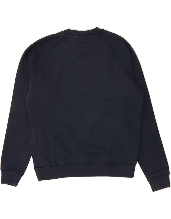 JACK WILLS Womens Oversized Sweatshirt Jumper UK 8 Small Navy Blue Cotton Vintage Jack Wills and Second-Hand Jack Wills from Messina Hembry 