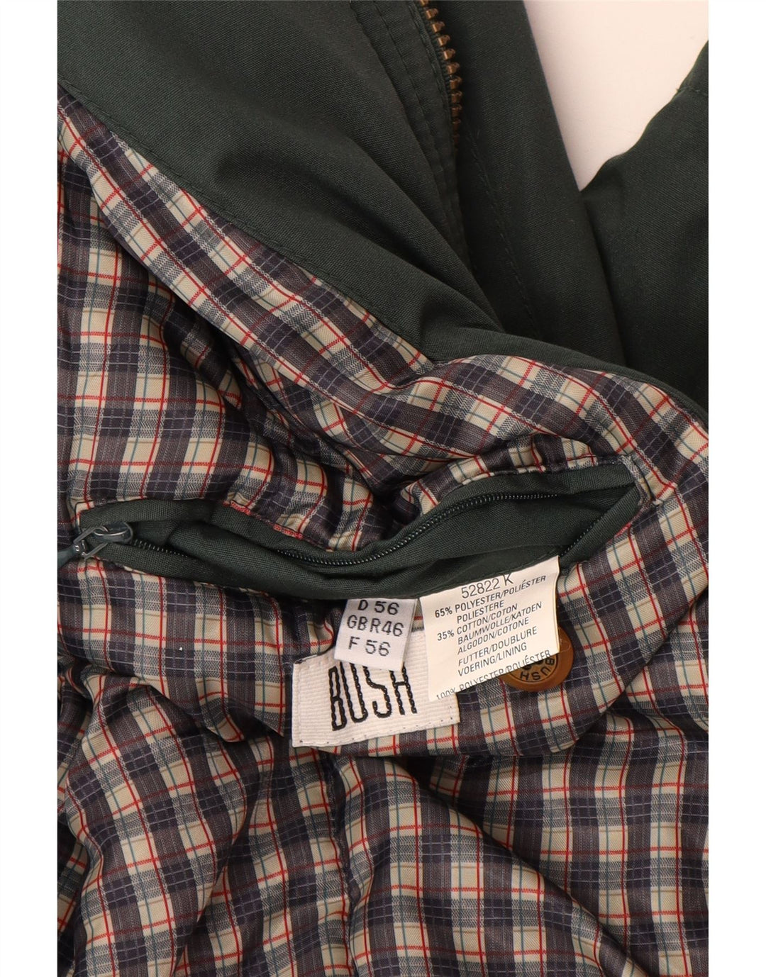 Мужская куртка Bush UK 46 3XL, зеленый полиэстер