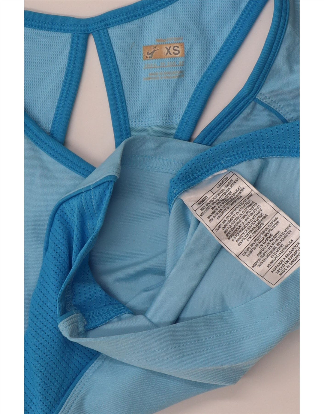 Женский укороченный жилет NIKE UK 4 XS, синий полиэстер