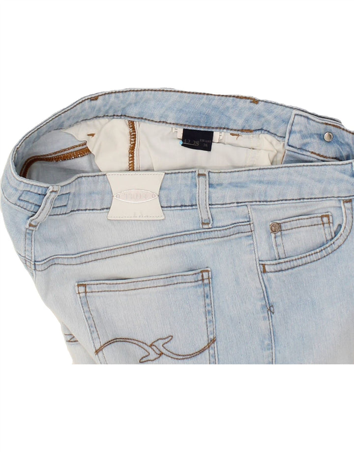 TRUSSARDI Womens Slim Jeans W26 L26 Blue Vintage Trussardi and Second-Hand Trussardi from Messina Hembry 