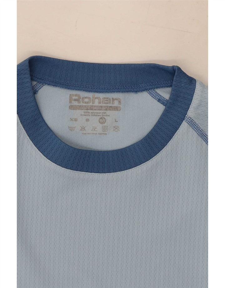 Мужская футболка Rohan Top среднего синего цвета с цветными блоками